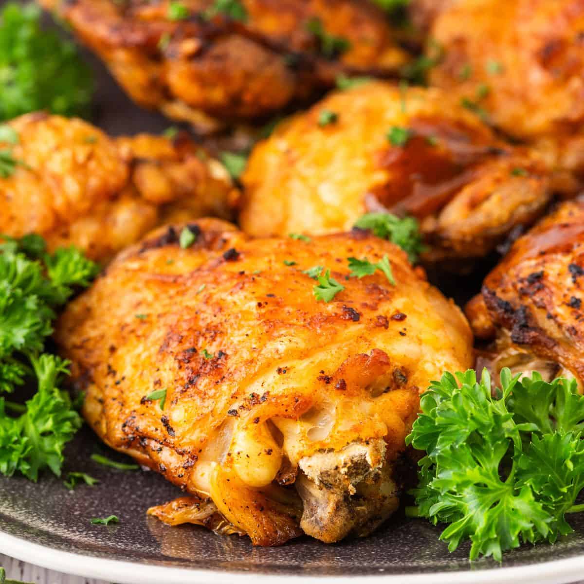 instant pot chicken thighs up close