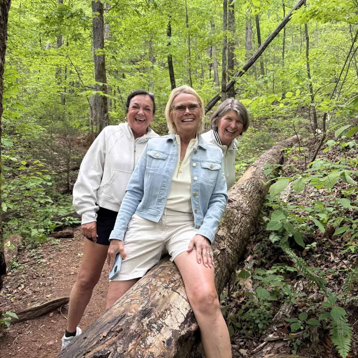 isabel and her friends in the woods