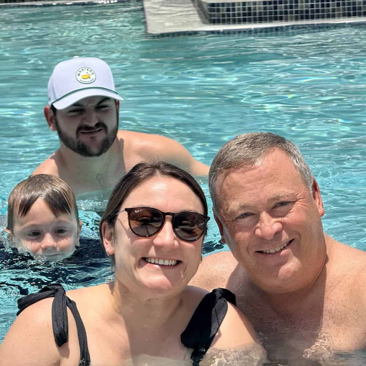 family pool day