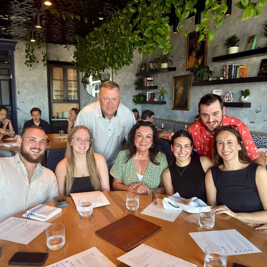 Rons birthday dinner celebration with the family