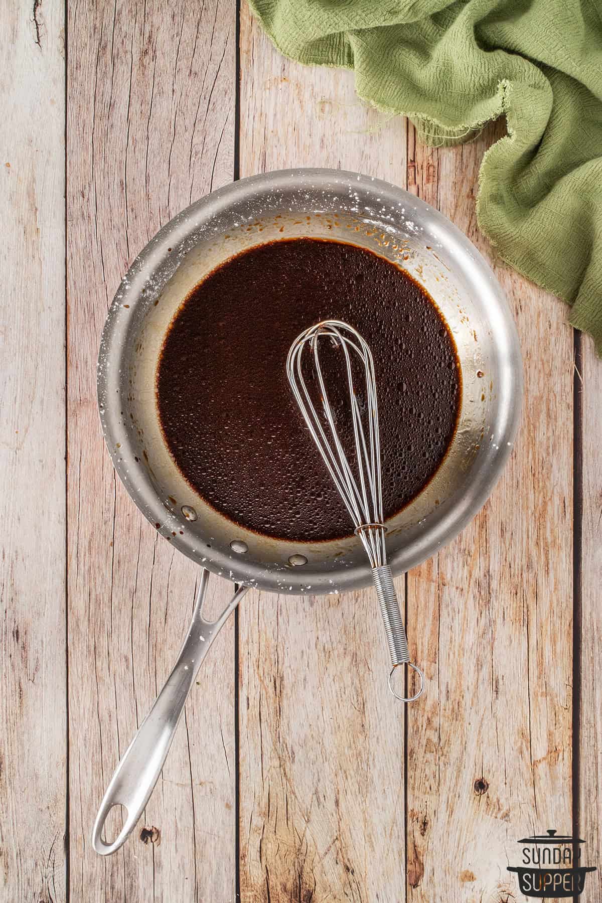 mixing the marinade
