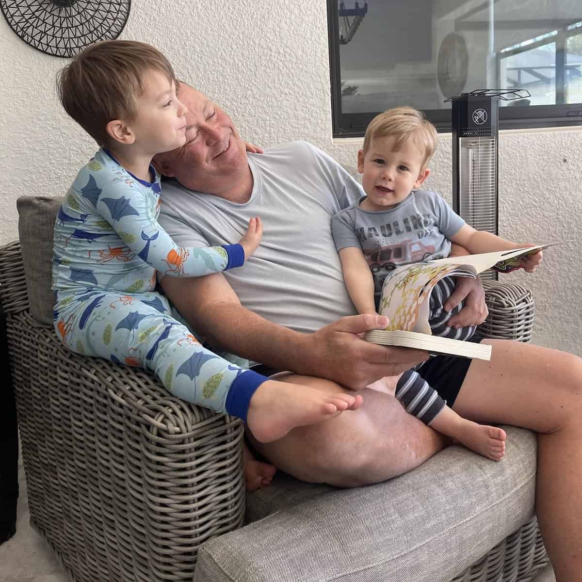 Ron with our grandkids