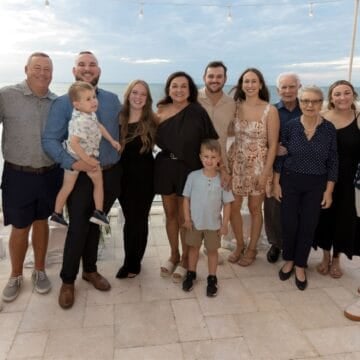 family at engagement