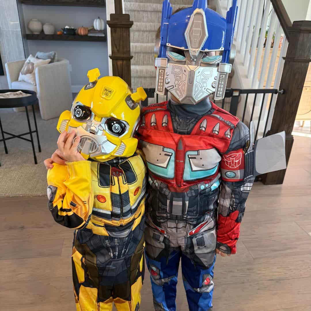rory and aiden in their hallowen costumes