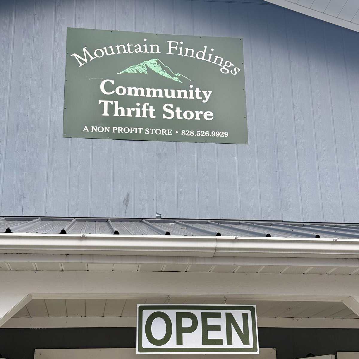 outside of a thrift store in Georgia